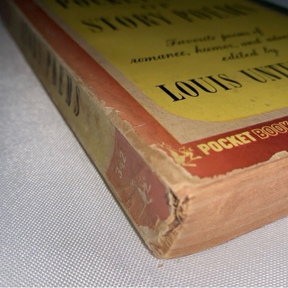 The Pocket Book of Story Poems 1945 Vintage Paperback USA Louis Untermeyer - Picture 5 of 8